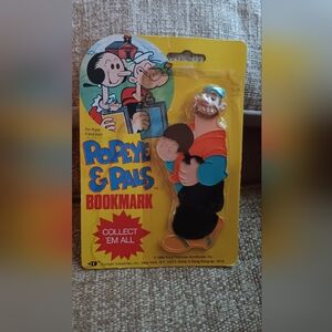 The Vintage 1980 Popeye & Pals bookmark featuring Bluto